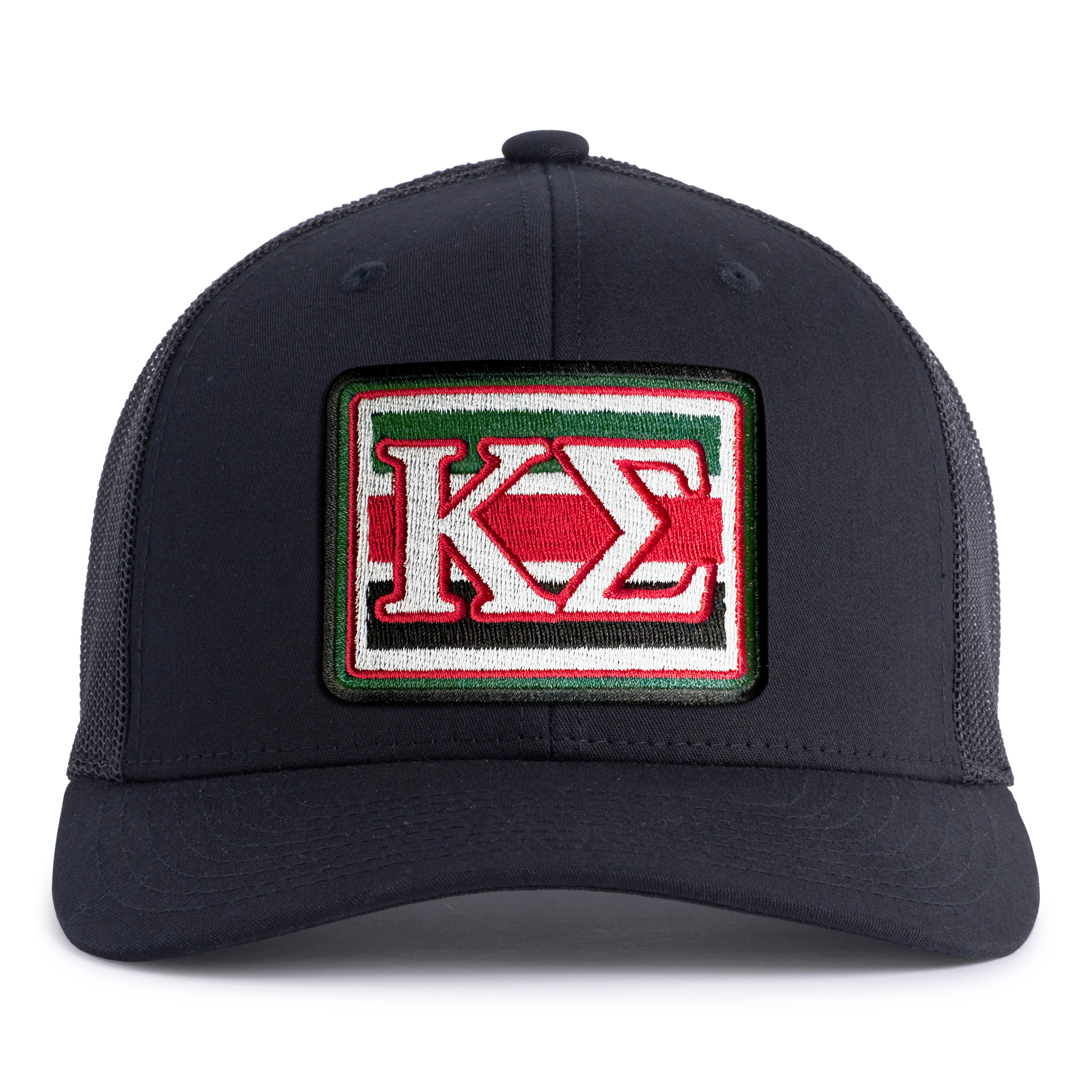 KAPPA SIG EMBLEM 6-Panel Curved Black - Tailgate Hats