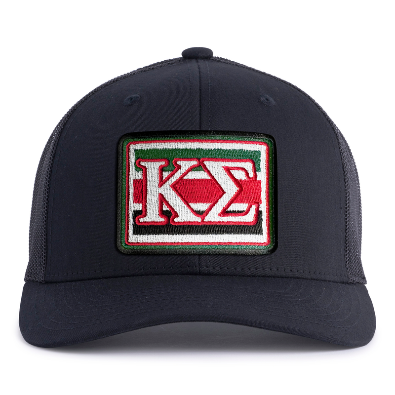 KAPPA SIG EMBLEM 6-Panel Curved Black - Tailgate Hats