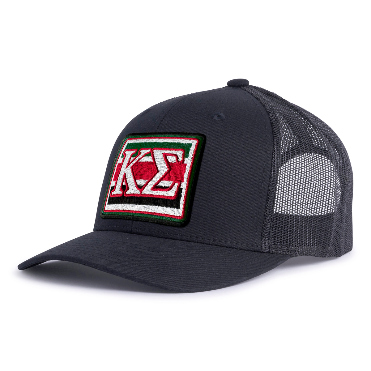 KAPPA SIG EMBLEM 6-Panel Curved Black - Tailgate Hats