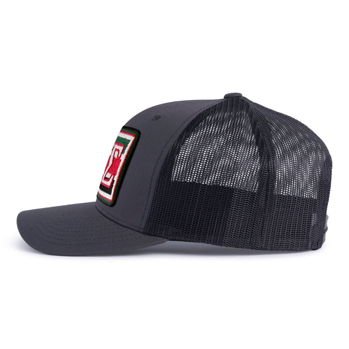 KAPPA SIG EMBLEM 6-Panel Curved Charcoal - Tailgate Hats
