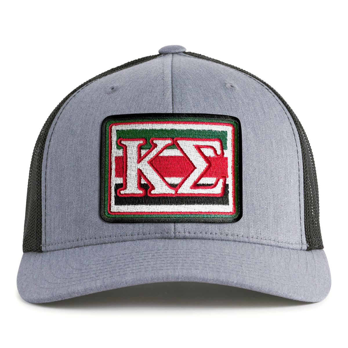 KAPPA SIG EMBLEM 6-Panel Curved Grey/Black - Tailgate Hats