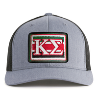 KAPPA SIG EMBLEM 6-Panel Curved Grey/Black - Tailgate Hats