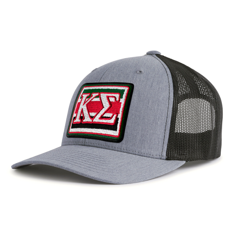 KAPPA SIG EMBLEM 6-Panel Curved Grey/Black - Tailgate Hats