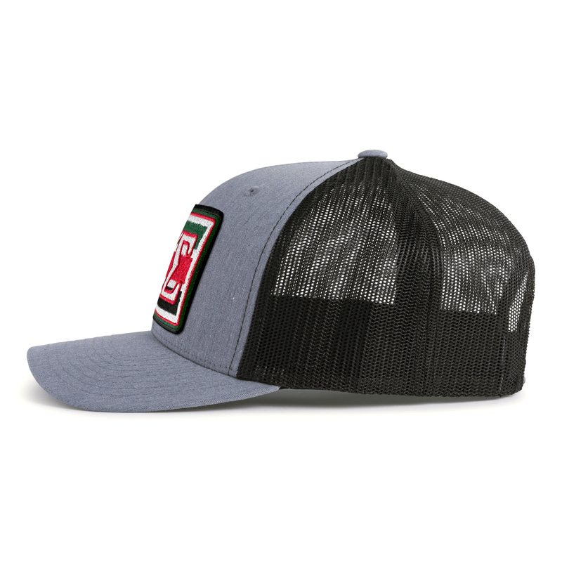 KAPPA SIG EMBLEM 6-Panel Curved Grey/Black - Tailgate Hats