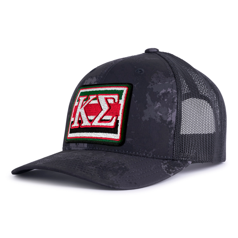 KAPPA SIG EMBLEM 6-Panel Curved Poseidon Camo - Tailgate Hats