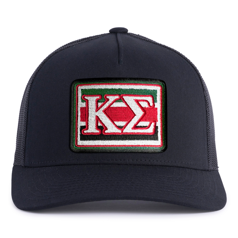 KAPPA SIG EMBLEM 5-Panel Curved Black - Tailgate Hats