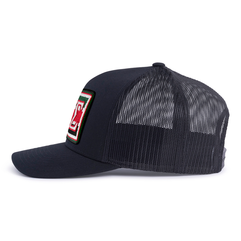 KAPPA SIG EMBLEM 5-Panel Curved Black - Tailgate Hats