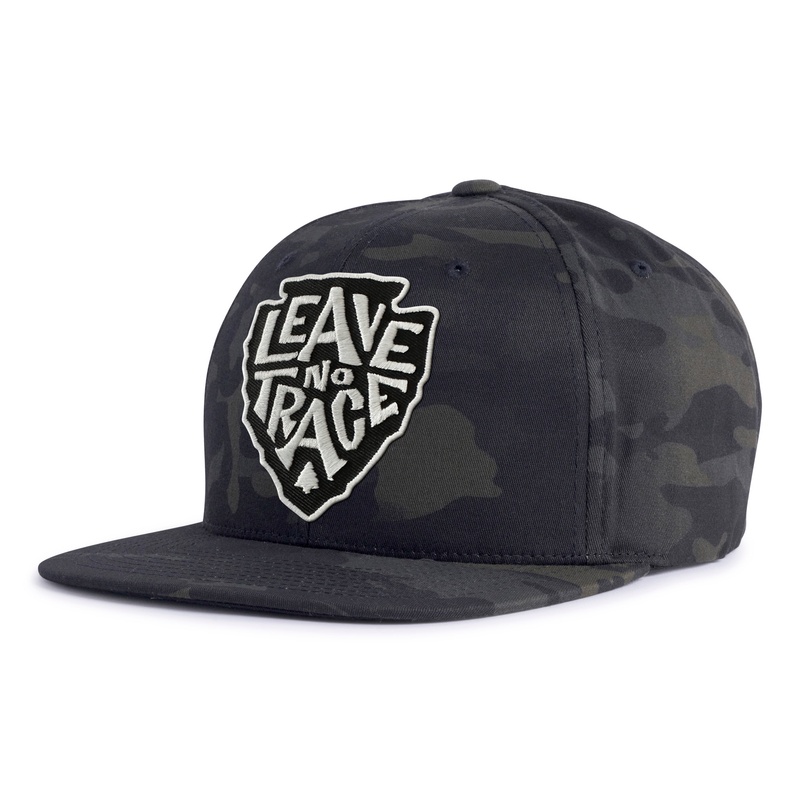 LEAVE NO TRACE 6-Panel Flat Camo Hat