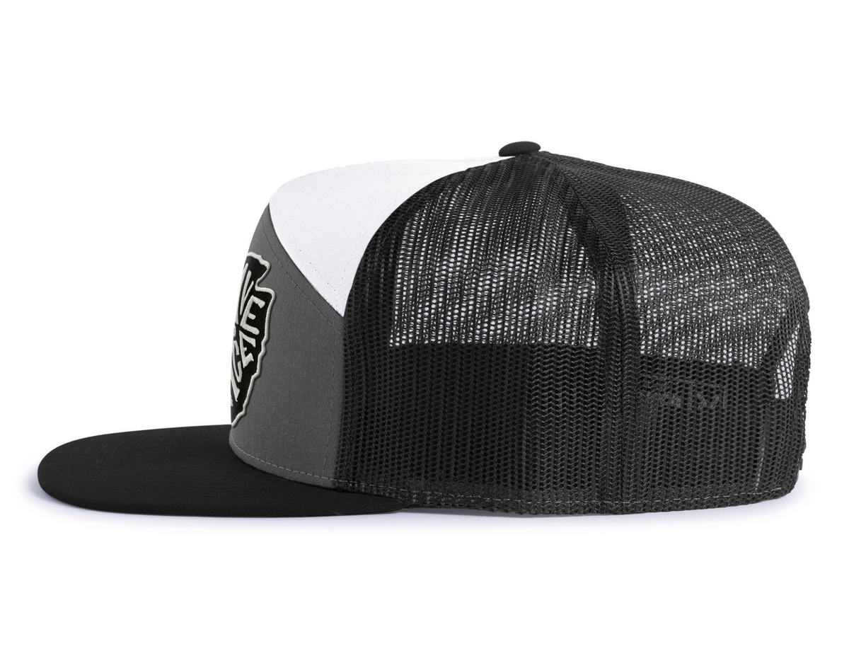 LEAVE NO TRACE 7-Panel Flat Snapback, RIchardson 168 Black