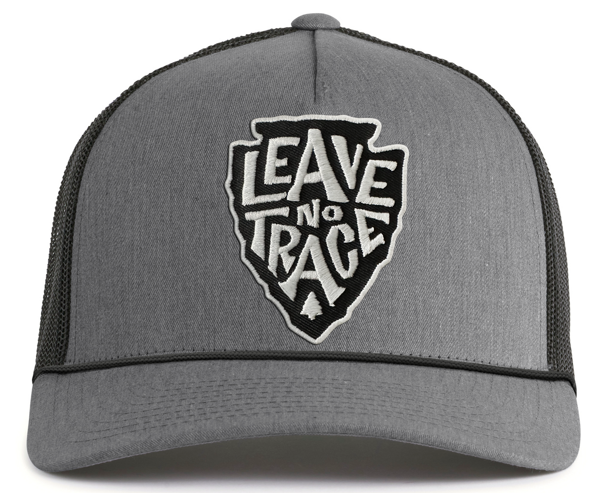 LEAVE NO TRACE 5-Panel Rope Hat, Richardson 112 Grey