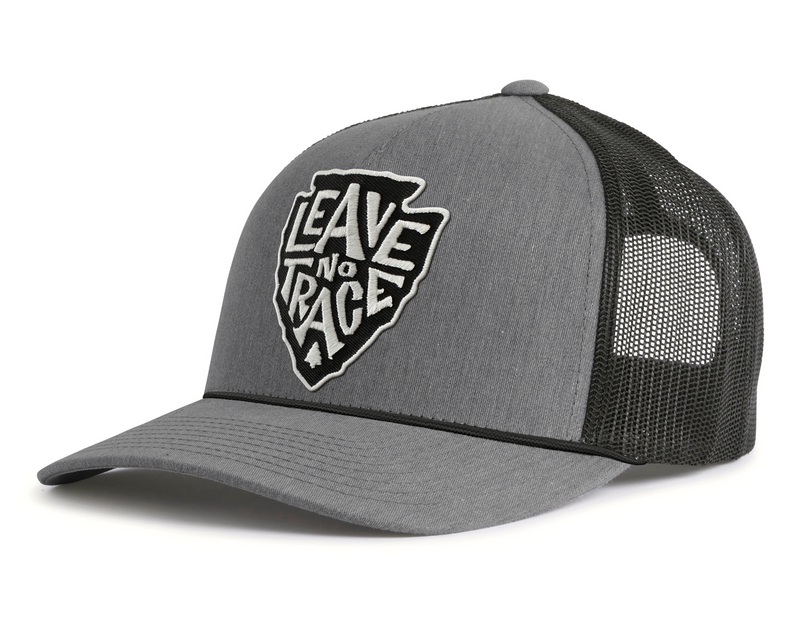 LEAVE NO TRACE 5-Panel Rope Hat, Richardson 112 Grey