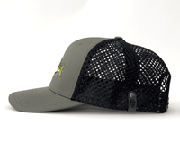 LARGEMOUTH BASS 6-Panel Curved Trucker, Richardson 835 Olive