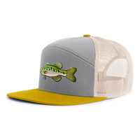 LARGEMOUTH BASS 7-Panel Flat Snapback