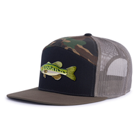 LARGEMOUTH BASS 7-Panel Flat Camo Hat