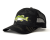 LARGEMOUTH BASS 6-Panel Camo Hat Black