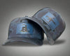 DON'T TREAD ON ME 5-Panel Curved Camo Hat, Richardson 112PFP Blue