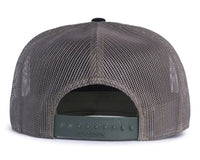 SASQUATCH WOOD 7-Panel Flat Bill Camo Hat, Richardson 168 Black