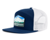 MOUNT RAINIER 7-Panel Flat Trucker, Richardson 168 Navy
