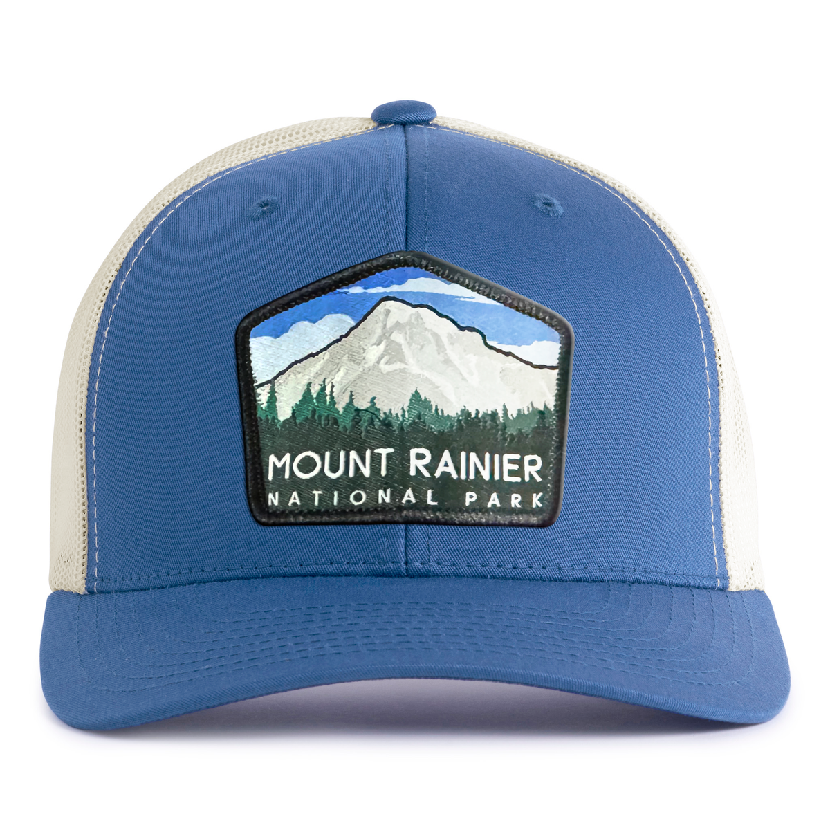 MOUNT RAINIER 6-Panel Low-Profile Snapback, Richardson 115 Blue