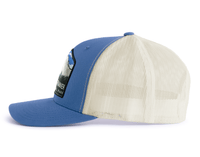 MOUNT RAINIER 6-Panel Low-Profile Trucker, Richardson 115 Blue