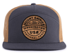 MOUNT RAINIER WOOD 7-Panel Flat Trucker, Richardson 168 Grey
