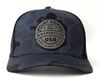 MOUNT RAINIER 5-Panel Curved Camo Hat, Richardson 112 Navy