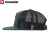 YELLOWSTONE MTN 7-Panel Flat Bill Trucker, Richardson 168 Green