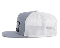 OREGON OUTLINE 7-Panel Flat Snapback, Richardson 168 Grey