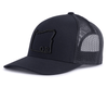 OREGON BLACKOUT 6-Panel Curved Snapback Black