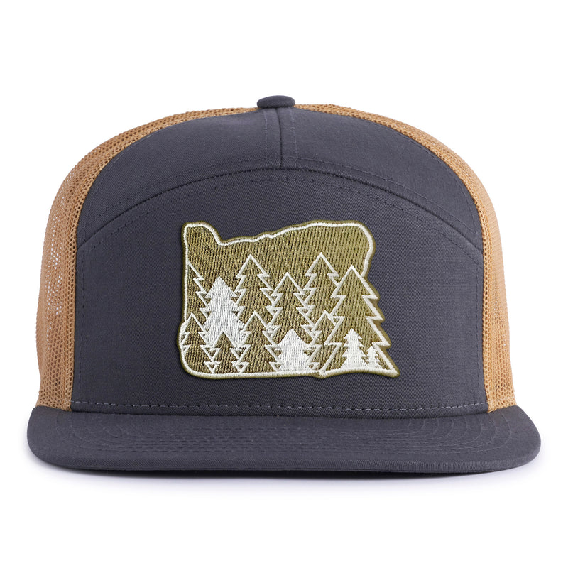 OREGON FIRS 7-Panel Flat Snapback