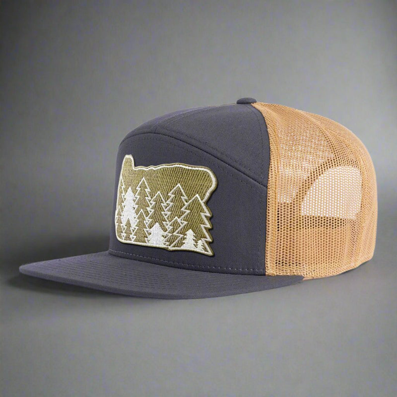 OREGON FIRS 7-Panel Flat Snapback