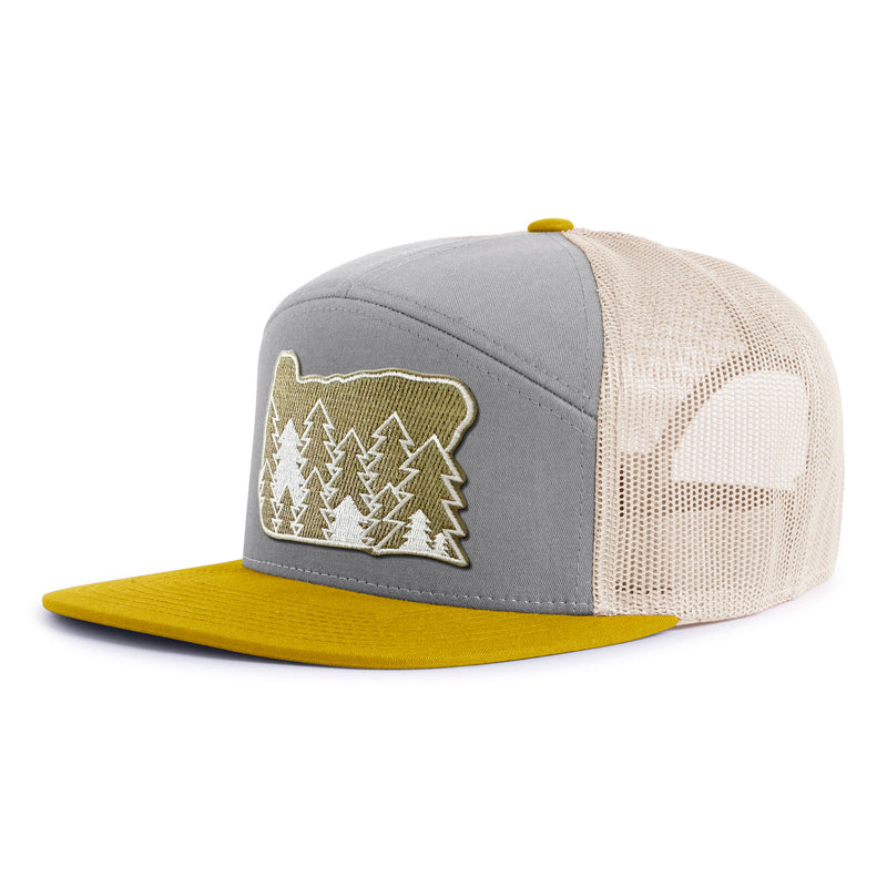 OREGON FIRS 7-Panel Flat Snapback