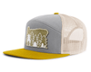 OREGON FIRS 7-Panel Flat Snapback, Richardson 168 Grey
