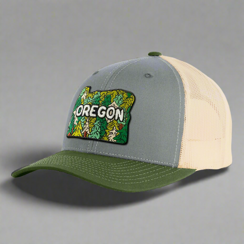 OREGON FOREST 6-Panel Low-Profile Trucker, Richardson 115