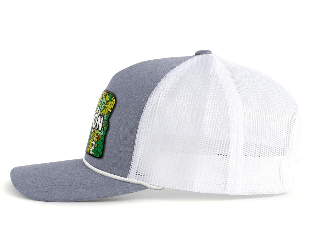 Fore Oregon Cap OREGON FOREST 5-Panel Rope Hat, Richardson 112 Grey – Tailgate Hats
