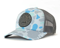 OLYMPIC 5-Panel Curved Camo Hat, Richardson 112 Grey