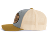 OLYMPIC WOOD 6-Panel Curved Snapback, Richardson 112 Grey
