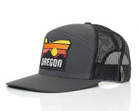 OREGON MTS 7 - Panel Flat Snapback, Richardson 168 Grey - Tailgate Hats