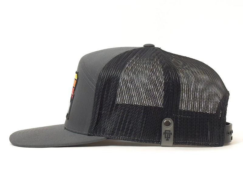 OREGON MTS 7-Panel Flat Snapback, Richardson 168 Grey