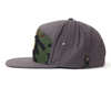 OREGON OUTLINE 7-Panel Flat Camo Strapback, Charcoal