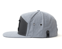 OREGON OUTLINE 7-Panel Flat Strapback, Grey
