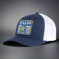 PI KAPPA PHI 6-Panel Curved Frat Hat Navy