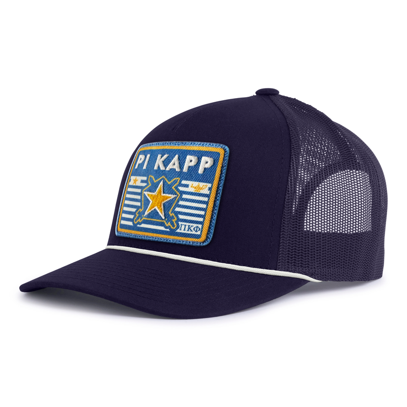 PI KAPPA PHI 5-Panel Curved Rope Hat