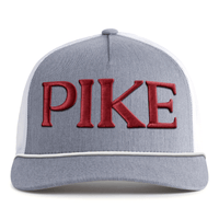 PI KAPPA ALPHA 5-Panel Rope Hat, Richardson 112 Grey