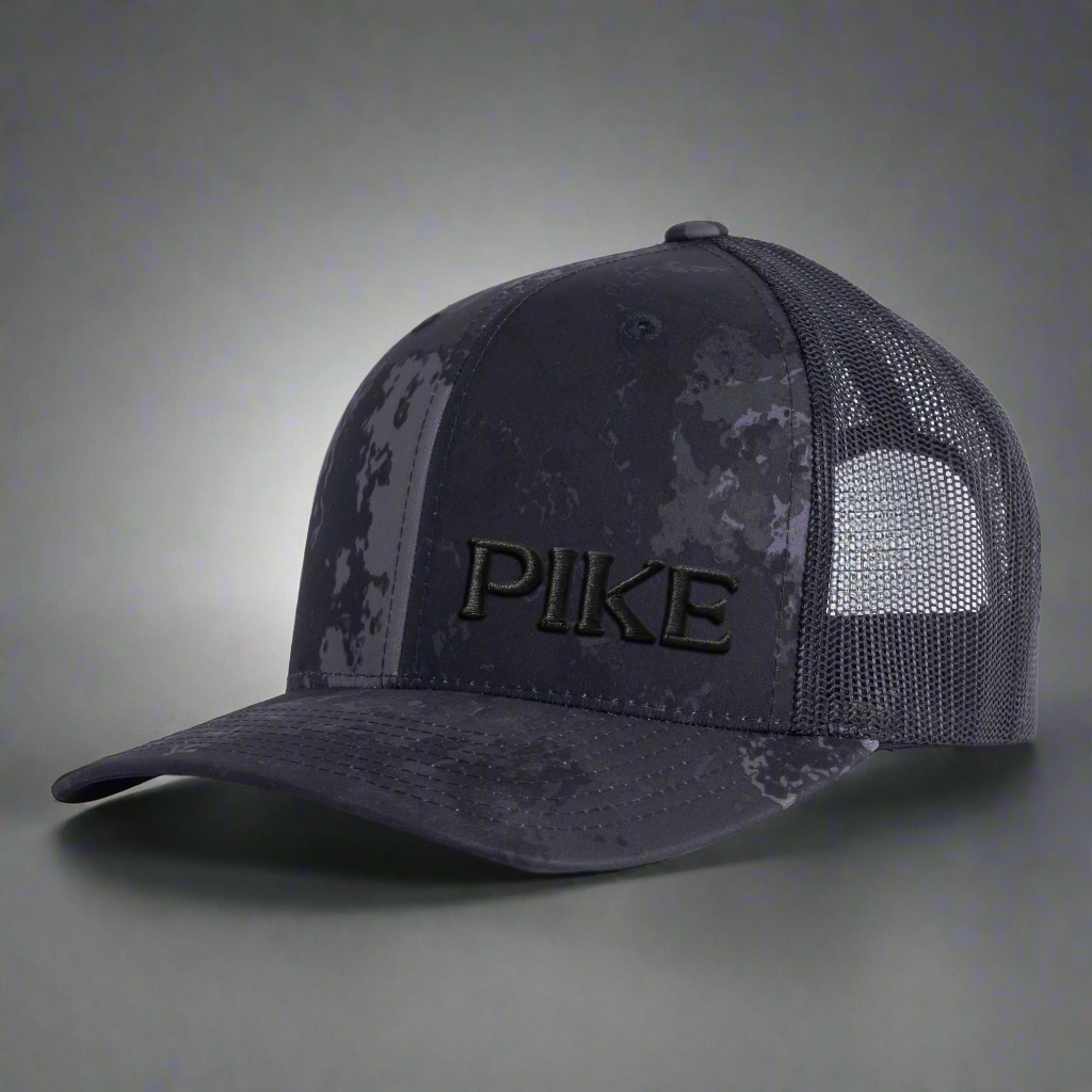 PI KAPPA ALPHA 6-Panel Veil Camo Hat Black