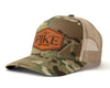 PI KAPPA ALPHA 6-Panel Camo Hat Leather Green