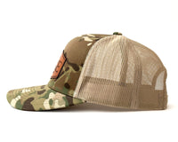 PI KAPPA ALPHA 6-Panel Camo Hat Leather Green