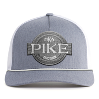 PI KAPPA ALPHA 5-Panel Rope Hat, Richardson 112 Grey