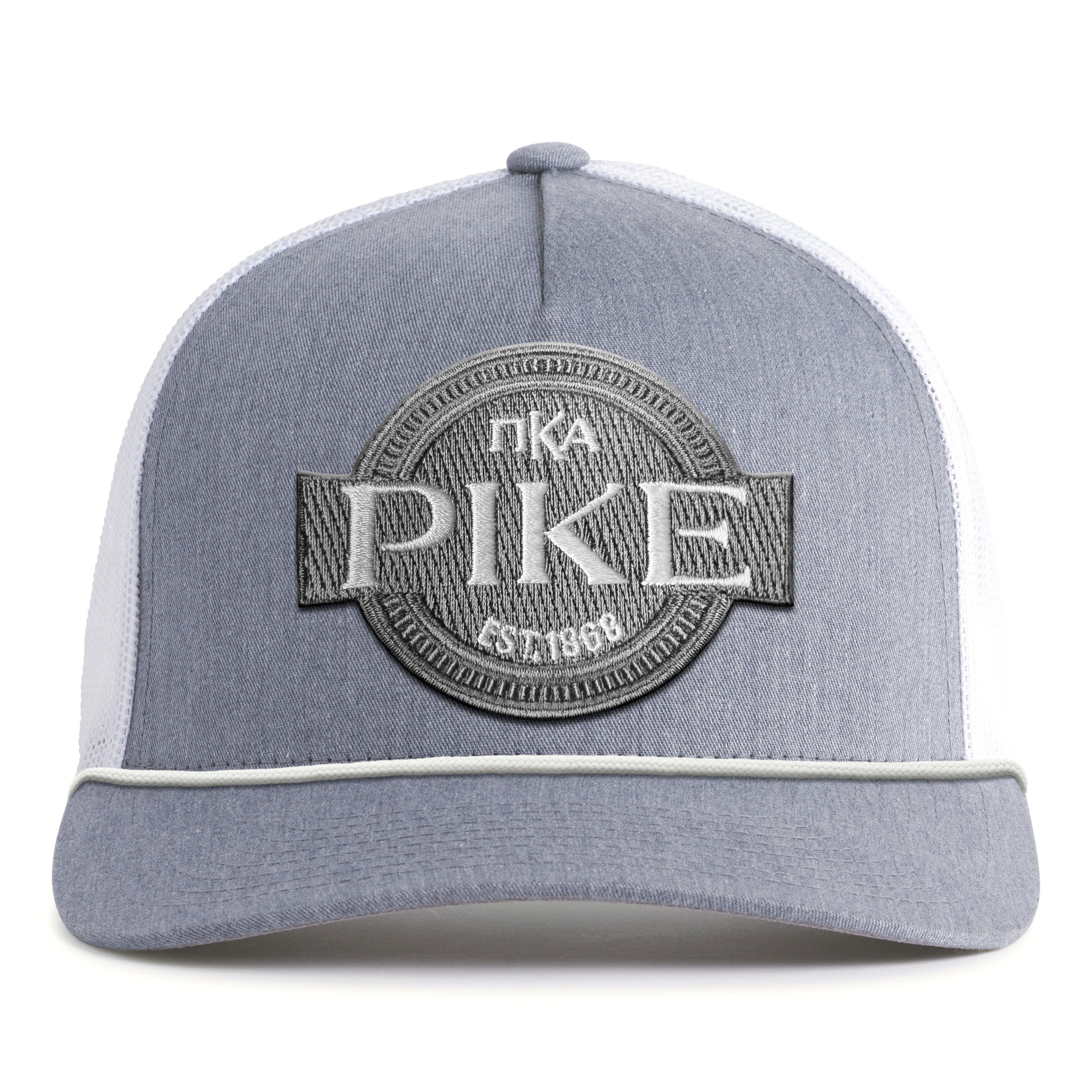 PI KAPPA ALPHA 5-Panel Rope Hat, Richardson 112 Grey