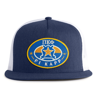 PI KAPP BADGE 5-Panel Flat Navy/White - Tailgate Hats